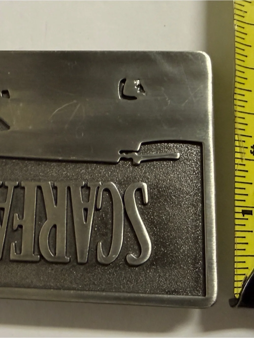 Freestyle Scarface Metal Belt Buckle - Silver